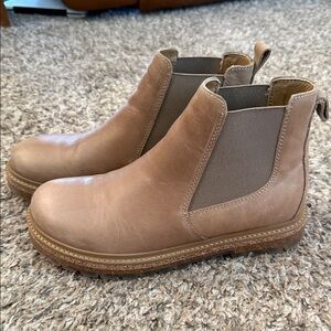 Birkenstock Sz 41 Tan Leather Chelsea Boots